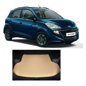 Trunk/Boot/Dicky PU Leatherette Mat for Santro - beige
